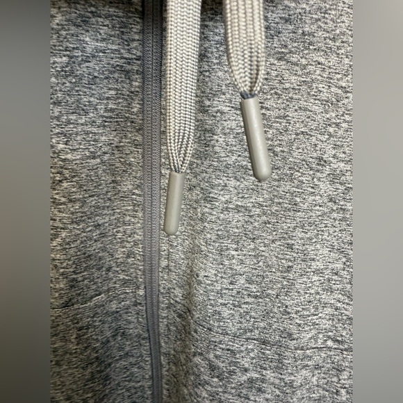 Quince Flowknit Zip Up Hoodie Jacket Heather Grey Women’s Size L Classic Stretch - Picture 6 of 9